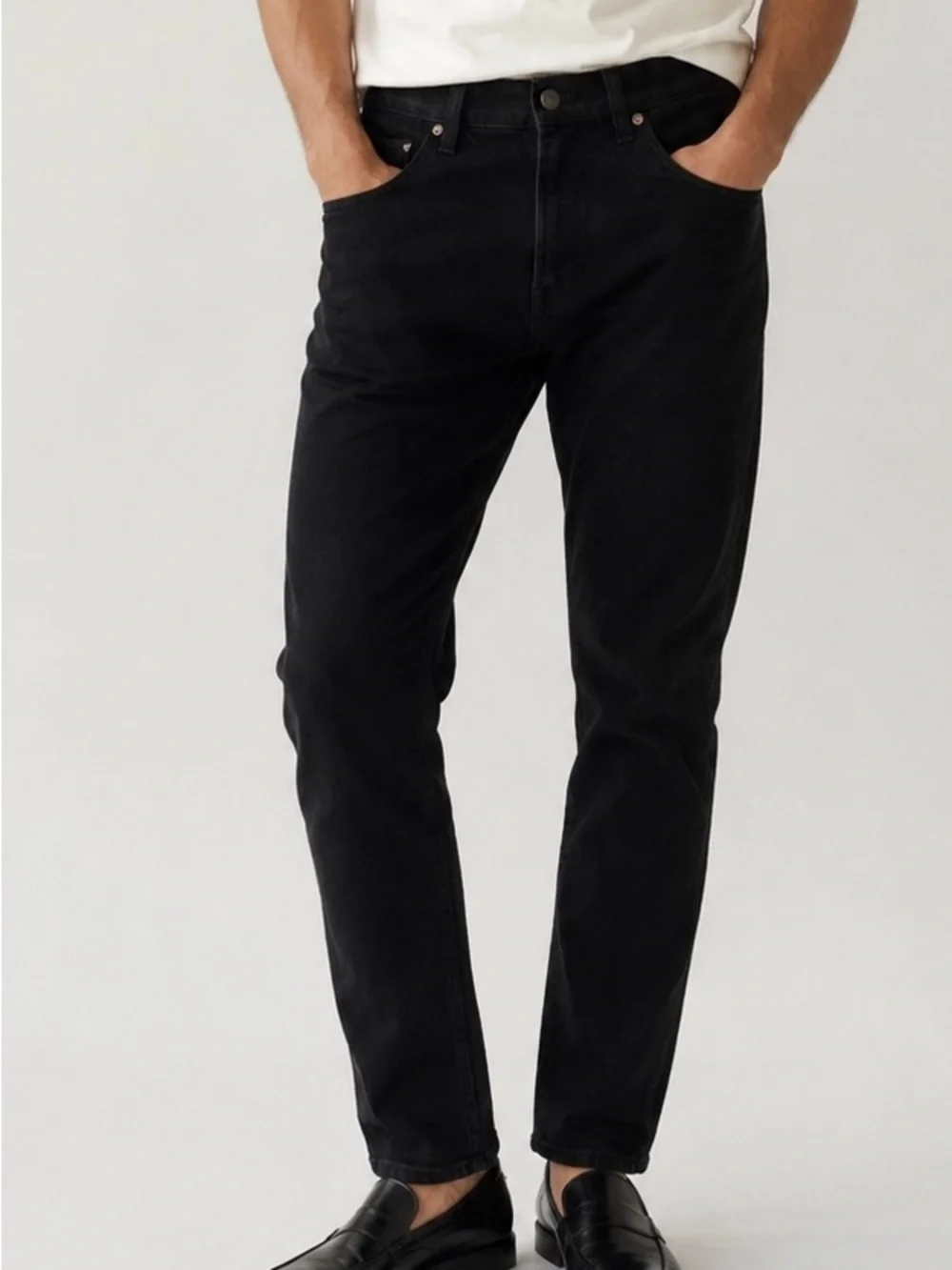 Everlane Black Slim Straight Jeans